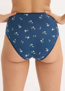 bonprix Lot de 5 slips Maxi confortables|Femme Lingerie Coton|Bas