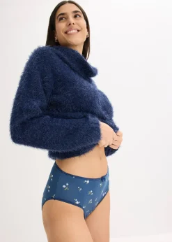 bonprix Lot de 5 slips Maxi confortables|Femme Lingerie Coton|Bas