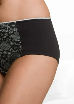 Femme bonprix Lingerie Coton|Bas|Lot de 4 slips maxi coton