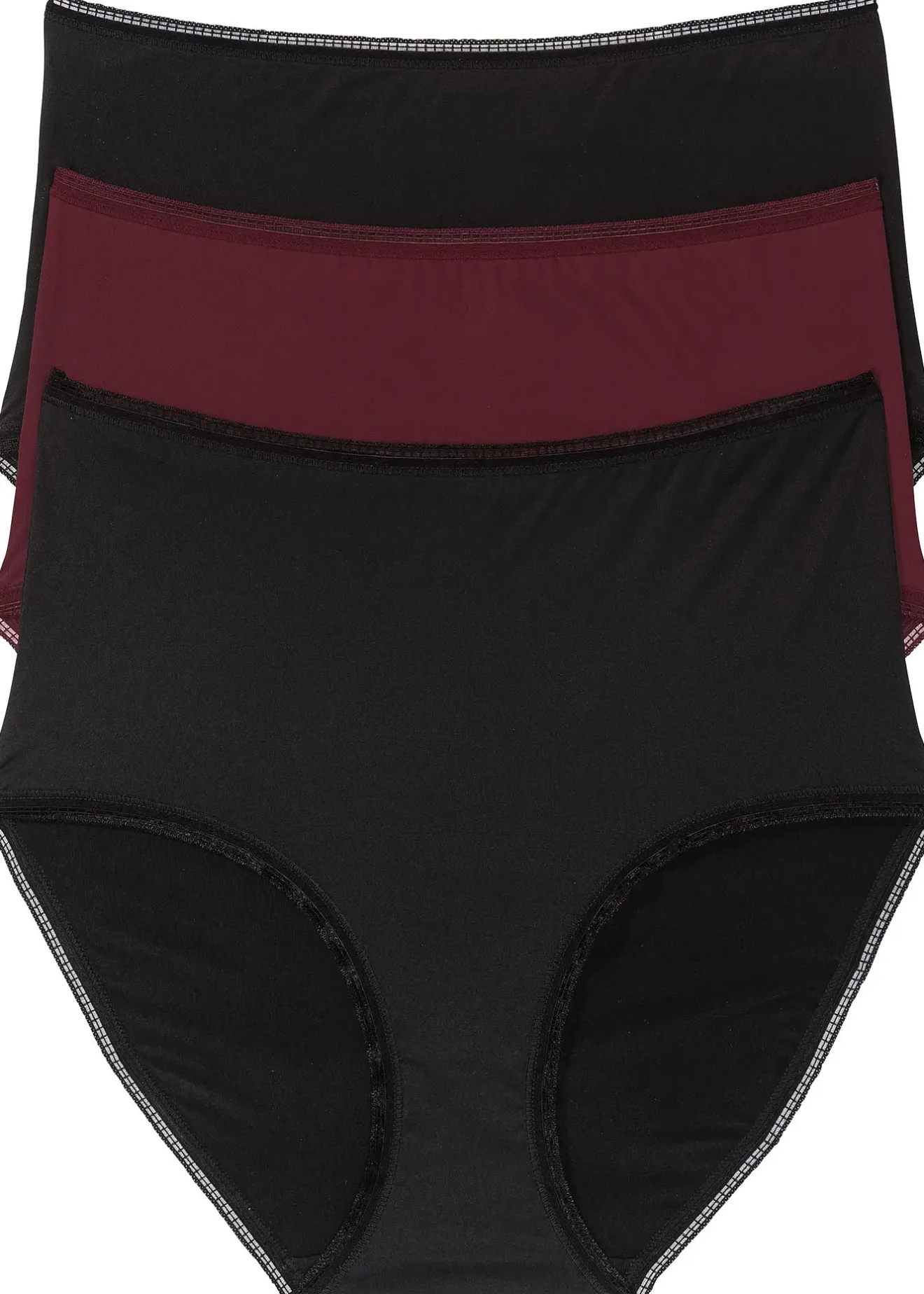 bonprix Lot de 3 slips taille haute en microfibre|Femme Basiques|Bas