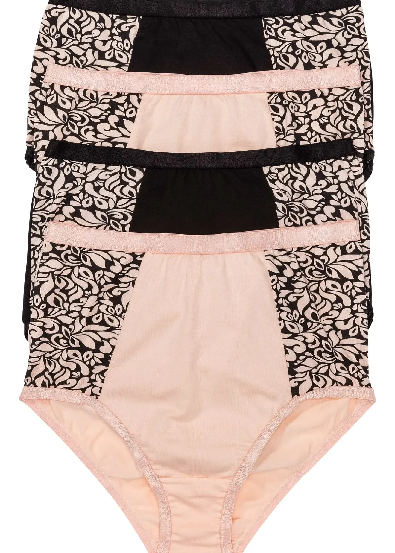 bonprix Lot de 4 slips taille haute coton|Femme Lingerie Coton|Bas