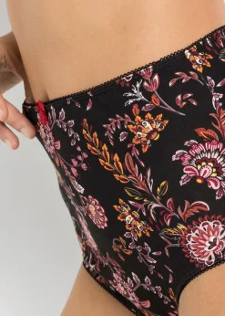 Femme bonprix Lingerie Coton|Bas|Lot de 4 slips taille haute coton