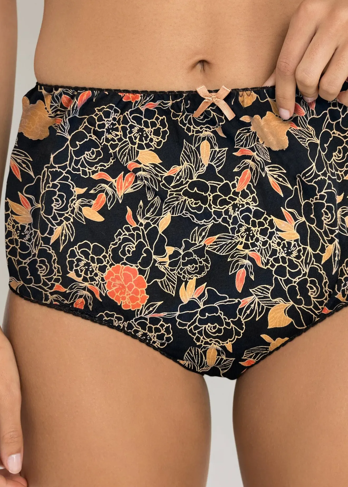 bonprix Lot de 4 slips taille haute|Femme Lingerie Coton|Bas