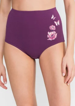 bonprix Lot de 5 slips taille haute coton|Femme Lingerie Coton|Bas