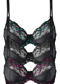 bonprix Lot de 3 soutiens-gorge à armatures et dentelle|Femme Dessous|Soutiens-Gorge