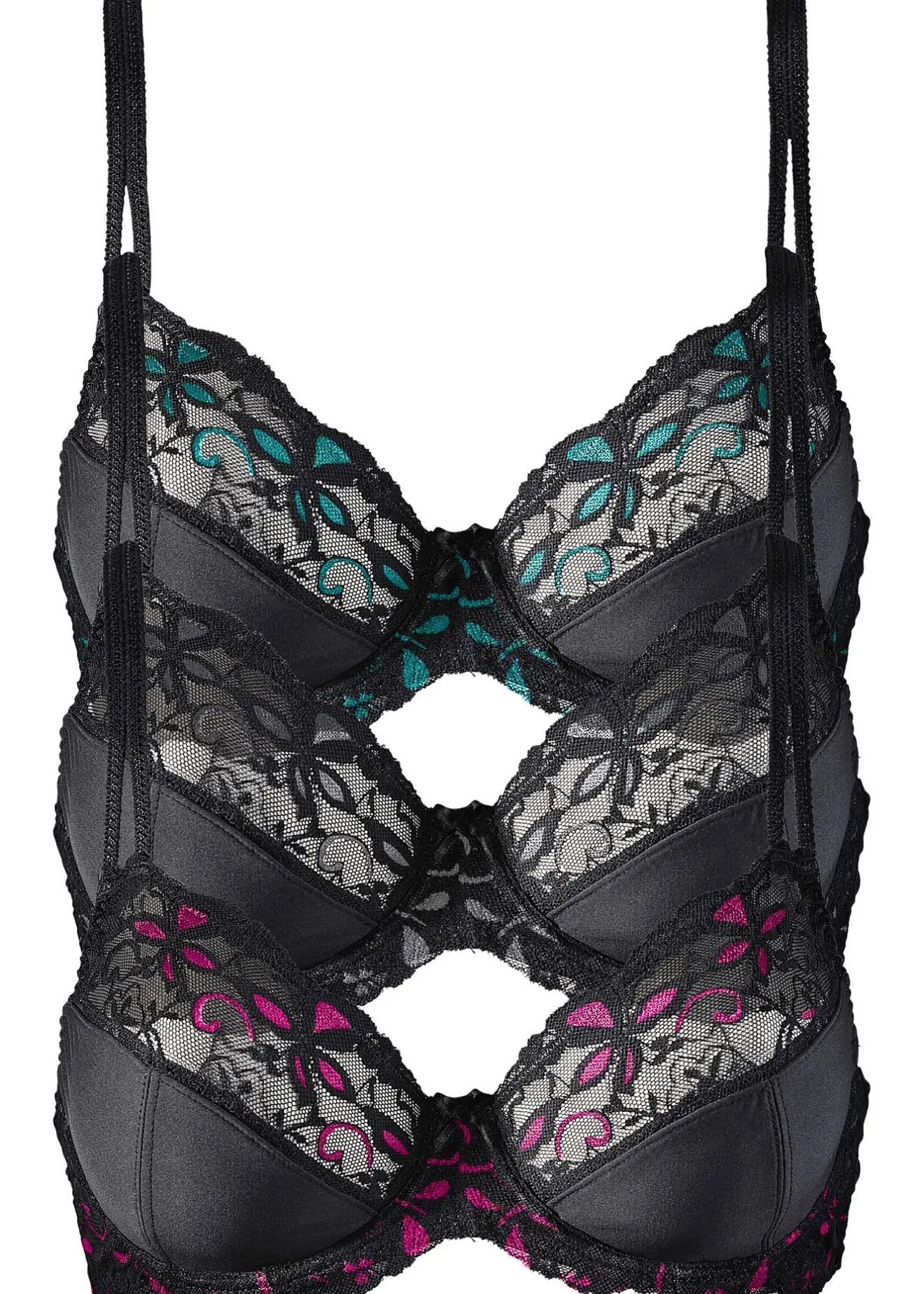 bonprix Lot de 3 soutiens-gorge à armatures et dentelle|Femme Dessous|Soutiens-Gorge