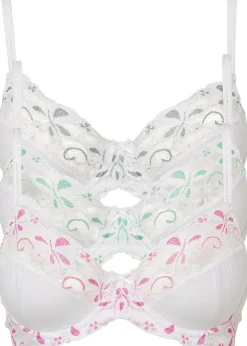 Femme bonprix Dessous|Soutiens-Gorge|Lot de 3 soutiens-gorge à armatures et dentelle
