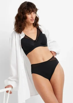 Femme bonprix Grands Bonnets D-H|Soutiens-Gorge|Lot de 2 soutiens-gorge à armatures avec mesh