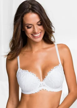 Femme bonprix Dessous|Soutiens-Gorge|Lot de 2 soutiens-gorge à coques et broderies