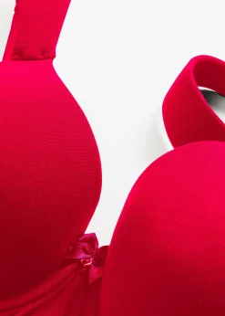 bonprix Lot de 2 soutiens-gorge armaturés à coques et dentelle|Femme Grands Bonnets D-H|Lingerie Coton