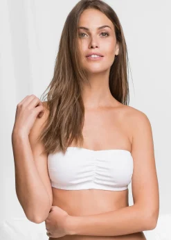 bonprix Lot de 2 soutiens-gorge bandeau coton jusqu’au bonnet B|Femme Basiques|Lingerie Coton