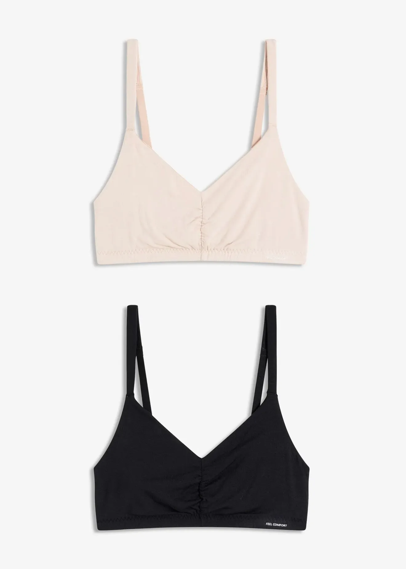 bonprix Lot de 2 soutiens-gorge bralettes Feel Comfort en modal doux|Femme Basiques|Soutiens-Gorge