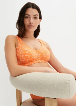 bonprix Lot de 2 soutiens-gorge coton sans armatures|Femme Grands Bonnets D-H|Lingerie Coton