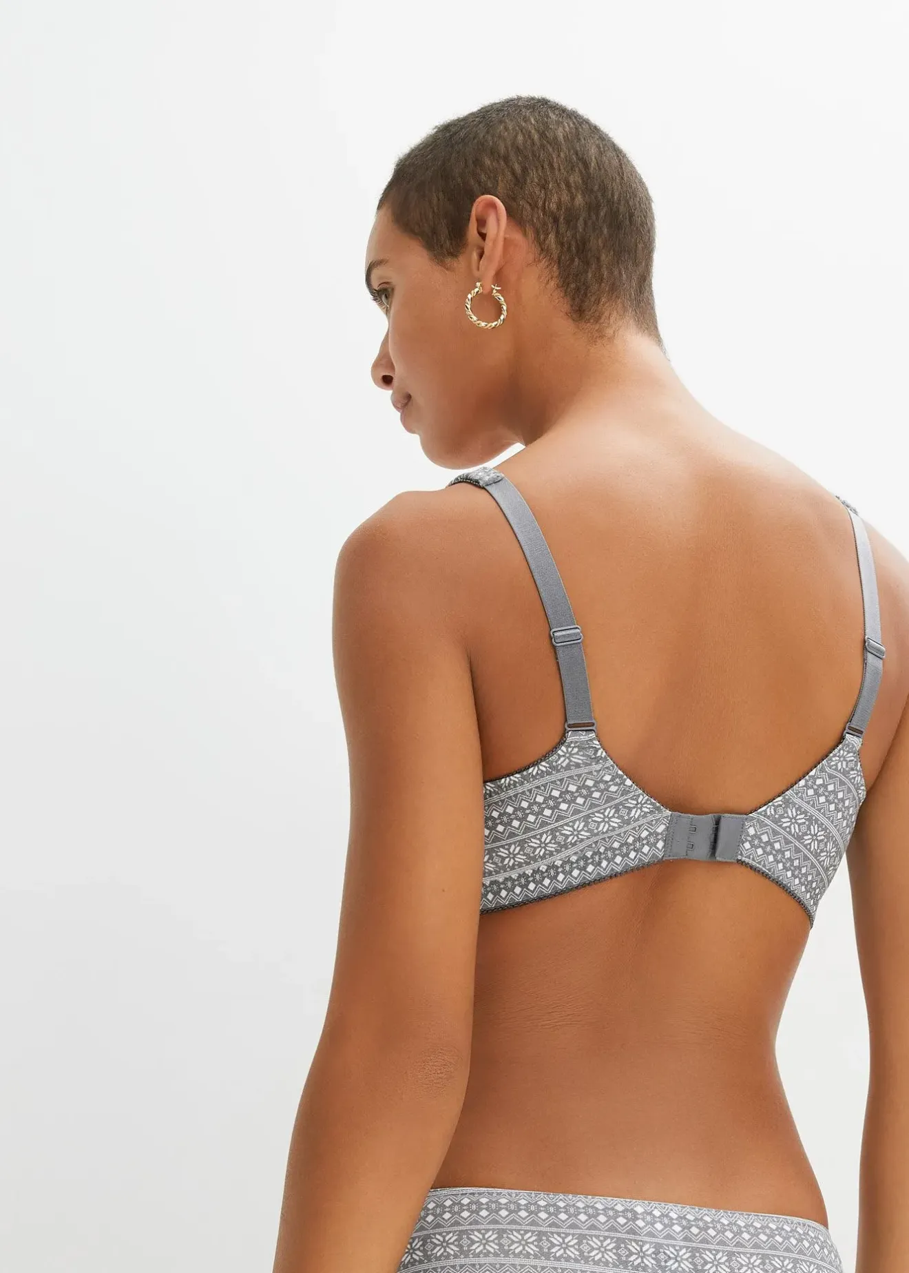 bonprix Lot de 2 soutiens-gorge coton sans armatures|Femme Lingerie Coton|Soutiens-Gorge