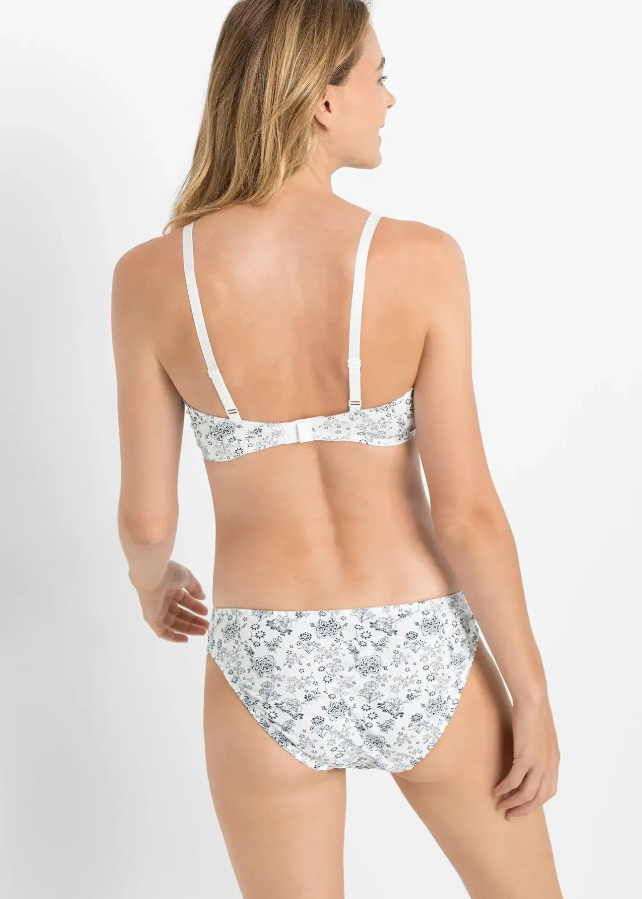 bonprix Lot de 3 soutiens-gorge coton à armatures|Femme Lingerie Coton|Soutiens-Gorge