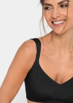 bonprix Lot de 2 soutiens-gorge coton sans armatures|Femme Basiques|Lingerie Coton