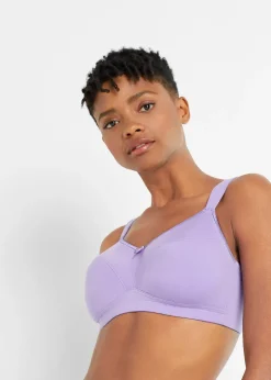 bonprix Lot de 3 soutiens-gorge coton sans armatures|Femme Grands Bonnets D-H