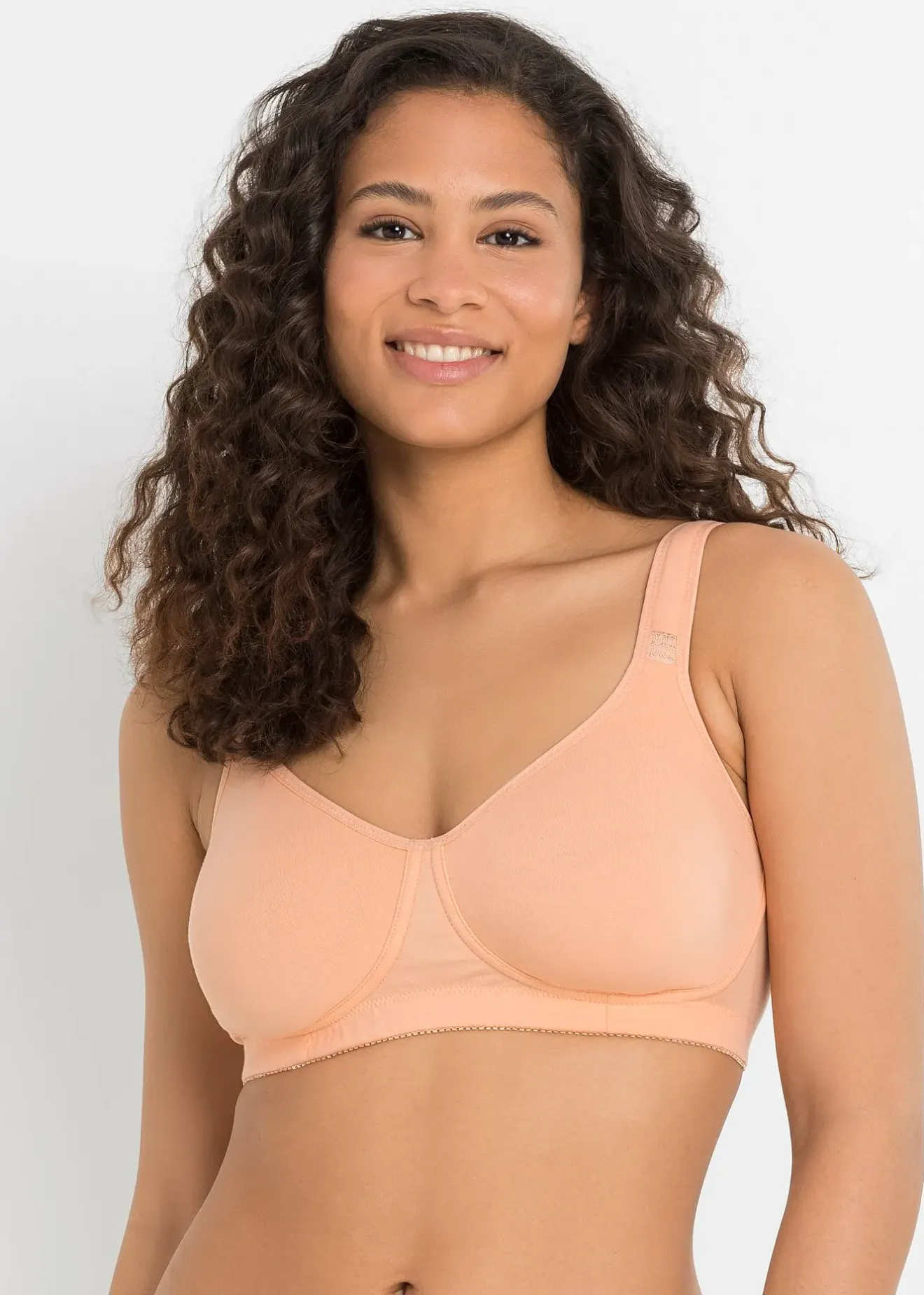 bonprix Lot de 2 soutiens-gorge coton moulés sans armatures|Femme Basiques|Lingerie Coton