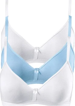 Femme bonprix Basiques|Lingerie Coton|Lot de 3 soutiens-gorge coton sans armatures