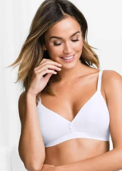 Femme bonprix Basiques|Lingerie Coton|Lot de 3 soutiens-gorge coton sans armatures
