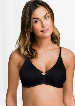 bonprix Lot de 3 soutiens-gorge coton sans armatures|Femme Basiques|Lingerie Coton