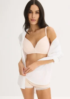 bonprix Lot de 2 soutiens-gorge coton à coques sans armatures|Femme Lingerie Coton|Soutiens-Gorge