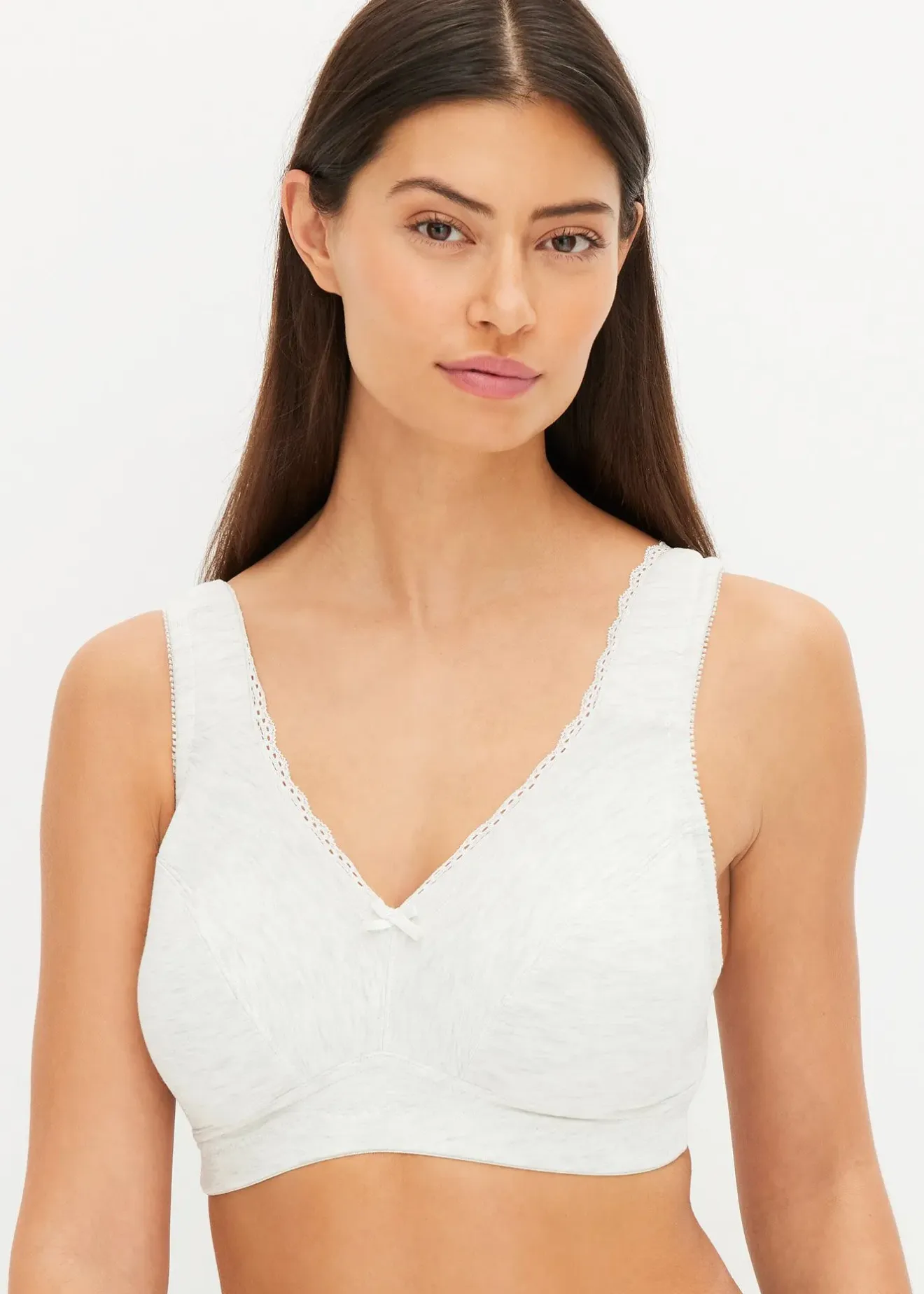 Femme bonprix Soutiens-Gorge|Grands Bonnets D-H|Lot de 2 soutiens-gorge coton minimiseurs sans armatures