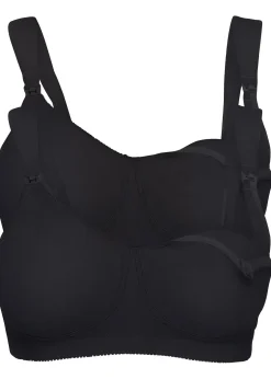 bonprix Lot de 2 soutiens-gorge d’allaitement coton sans armatures|Femme Grands Bonnets D-H|Maternité