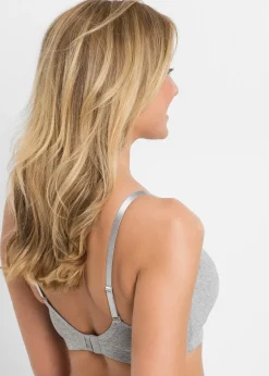 Femme bonprix Grands Bonnets D-H|Maternité|Lot de 3 soutiens-gorge d'allaitement coton sans armatures