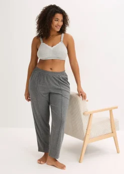 Femme bonprix Grands Bonnets D-H|Lingerie Coton|Lot de 2 soutiens-gorge d’allaitement sans armatures avec coton et dentelle