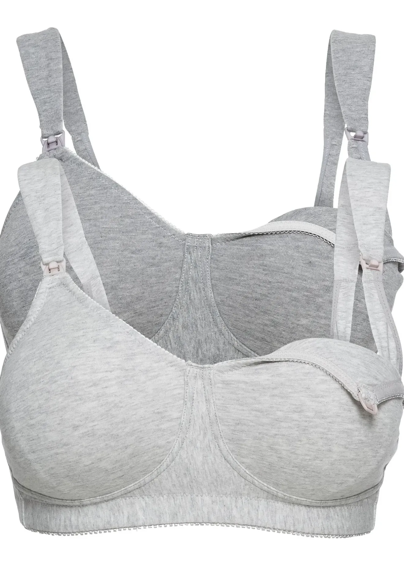 Femme bonprix Grands Bonnets D-H|Maternité|Lot de 2 soutiens-gorge d’allaitement coton sans armatures