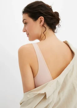 bonprix Lot de 2 soutiens-gorge d’allaitement coton sans armatures|Femme Maternité|Lingerie Coton