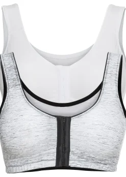 bonprix Lot de 2 soutiens-gorge fermeture devant, sans armatures|Femme Basiques|Lingerie Coton