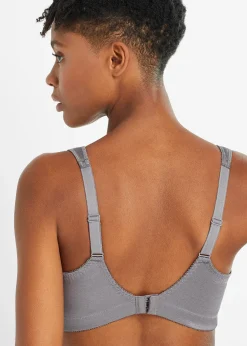 bonprix Lot de 2 soutiens-gorge grand maintien sans armatures, bretelles rembourrées|Femme Grands Bonnets D-H|Soutiens-Gorge