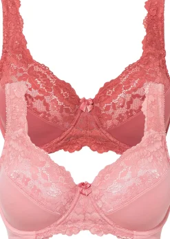 Femme bonprix Dessous|Soutiens-Gorge|Lot de 2 soutiens-gorge minimiseurs à bretelles rembourrées