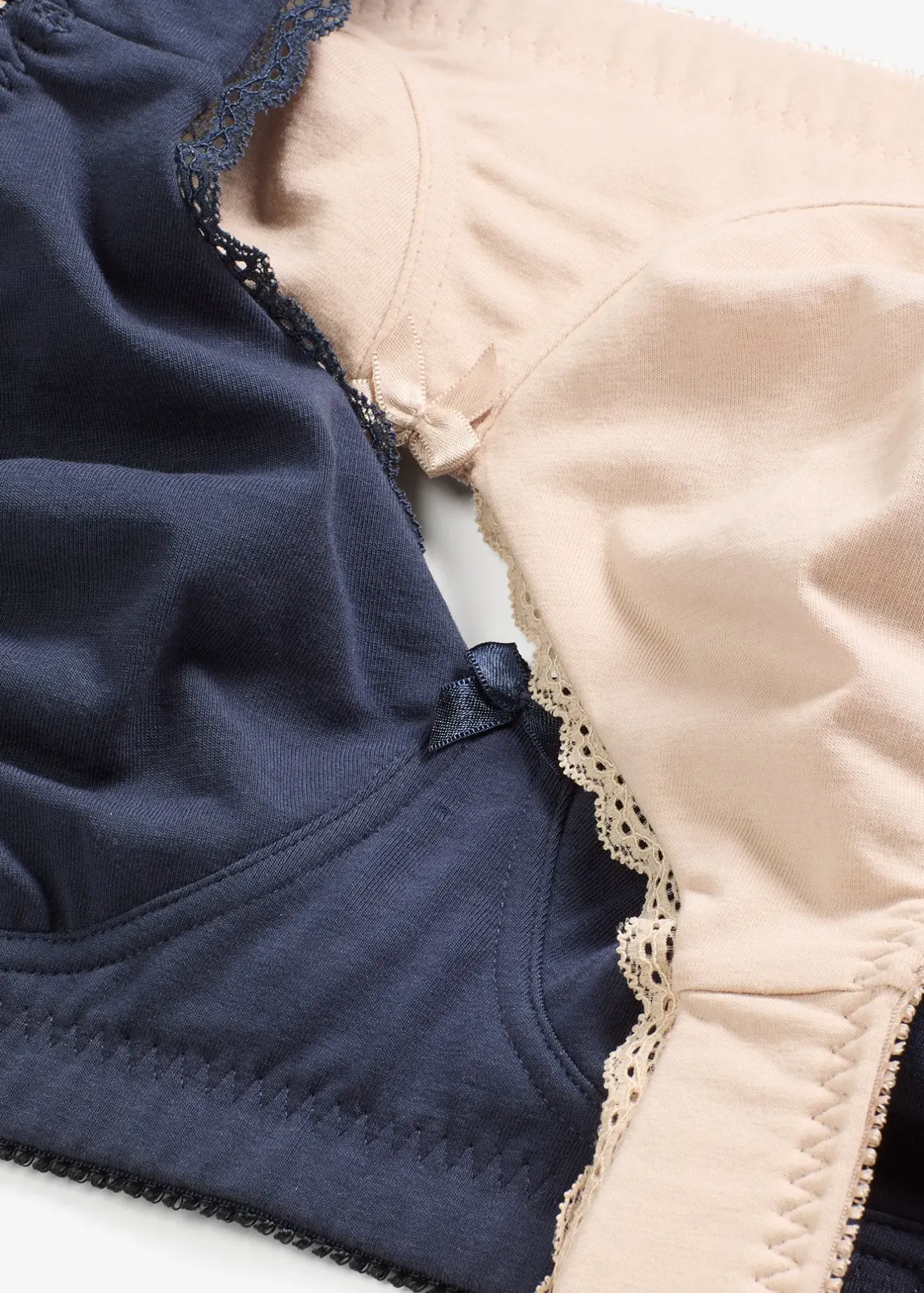 bonprix Lot de 2 soutiens-gorge minimiseurs moulés coton, sans armatures|Femme Grands Bonnets D-H|Basiques