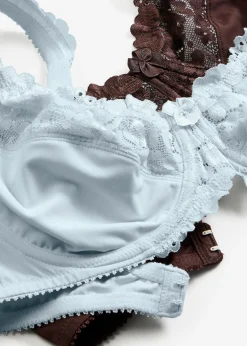 bonprix Lot de 2 soutiens-gorge minimiseurs à bretelles rembourrées|Femme Dessous|Soutiens-Gorge