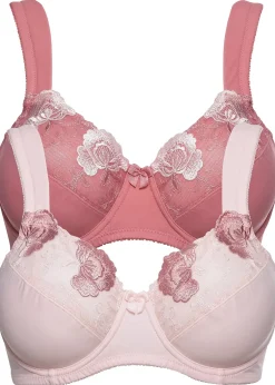 Femme bonprix Grands Bonnets D-H|Lot de 2 soutiens-gorge minimiseurs à bretelles rembourrées