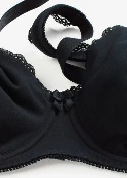 Femme bonprix Grands Bonnets D-H|Basiques|Lot de 2 soutiens-gorge minimiseurs moulés coton, avec armatures