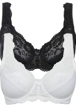 bonprix Lot de 2 soutiens-gorge minimiseurs à bretelles rembourrées|Femme Grands Bonnets D-H