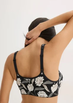 bonprix Lot de 2 soutiens-gorge sans armatures fermés devant|Femme Grands Bonnets D-H|Lingerie Coton