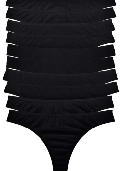 Femme bonprix Basiques|Lingerie Coton|Lot de 10 strings