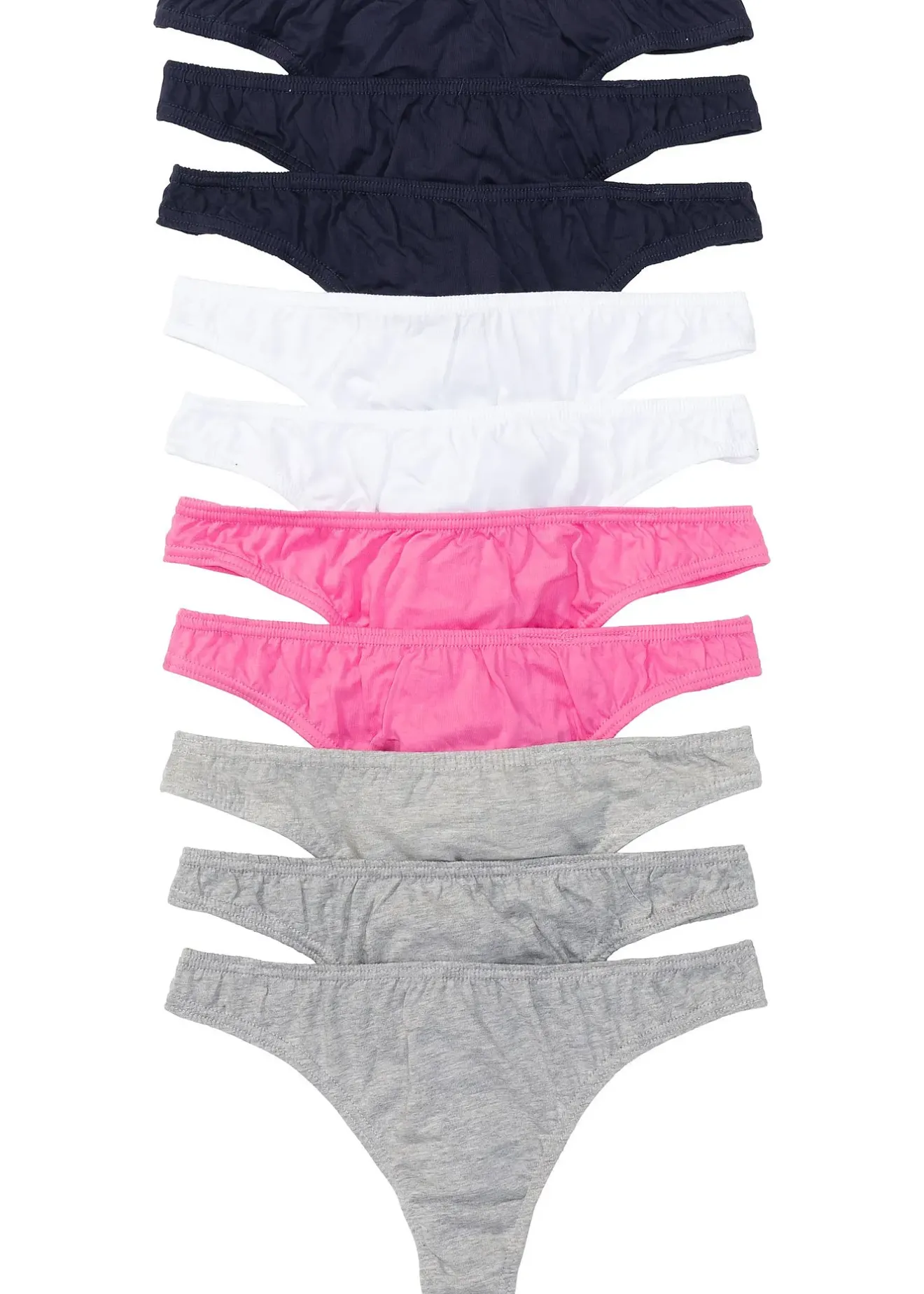 bonprix Lot de 10 strings|Femme Basiques|Lingerie Coton