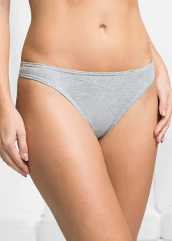 bonprix Lot de 10 strings|Femme Basiques|Lingerie Coton