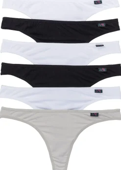 Femme bonprix Basiques|Lingerie Coton|Lot de 6 strings coton