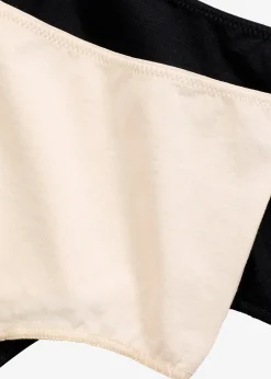 bonprix Lot de 4 strings taille haute coton|Femme Lingerie Coton|Bas