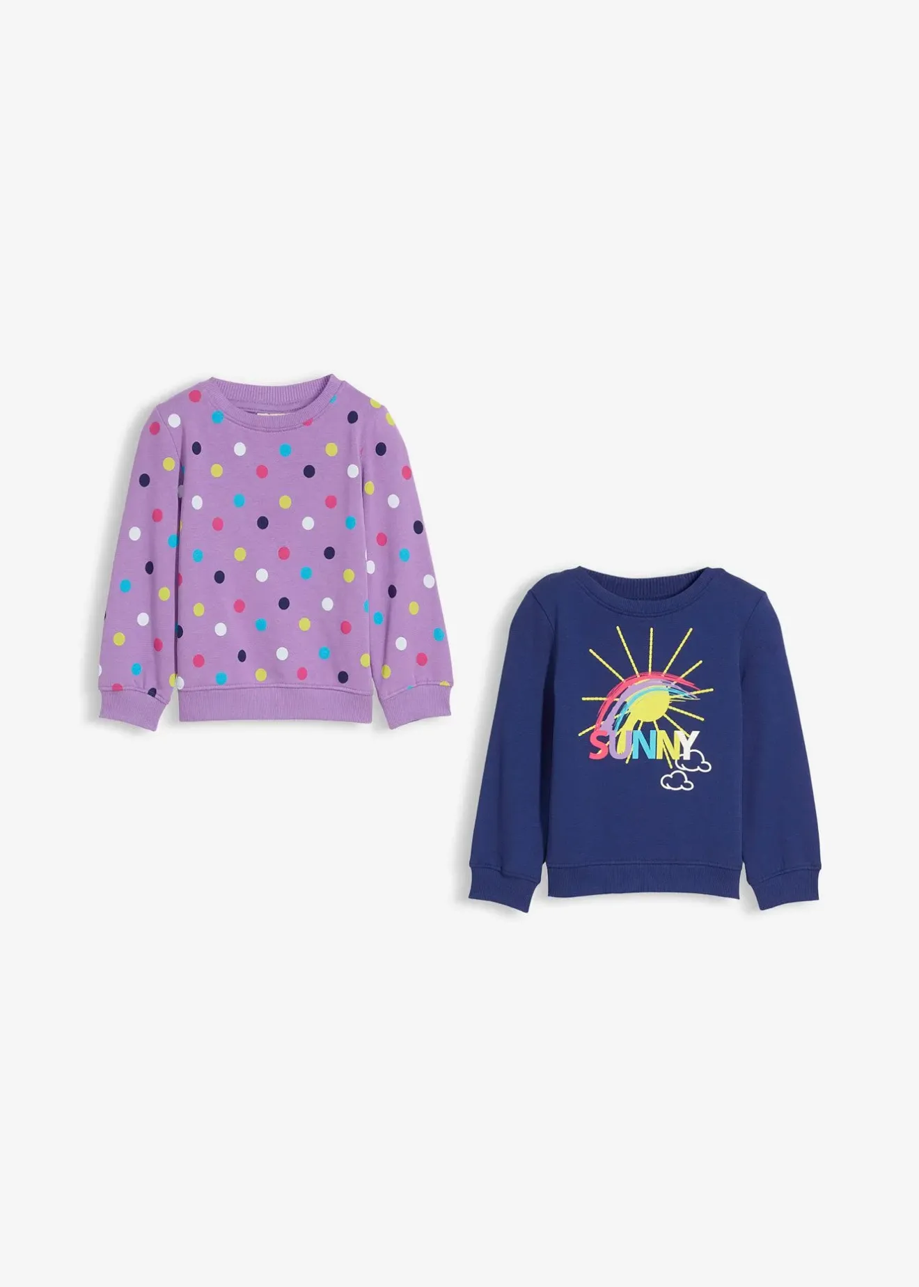 Enfant bonprix Vêtements Enfant|Filles 2-8 Ans·Lot De 2 Articles Et Plus|Lot de 2 sweats 100% coton