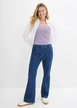 Femme bonprix Tricots De Peau|Basiques|Lot de 3 tops à bretelles spaghetti 100% coton