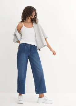 bonprix Lot de 3 tops à bretelles spaghetti 100% coton|Femme Tricots De Peau|Basiques