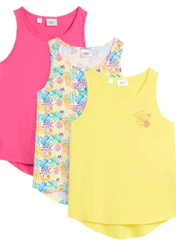 Enfant bonprix Filles 9-16 Ans·Lot De 2 Articles Et Plus|Filles 9-16 Ans·T-Shirts & Chemisiers|Lot de 3 tops 100% coton
